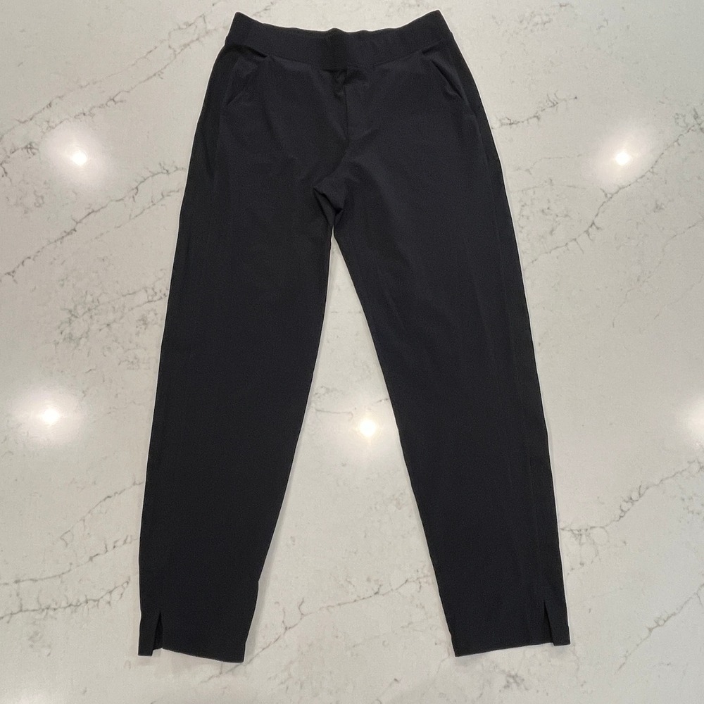 Athleta Brooklyn‎ Ankle Pant Womens 10 Tall Black Travel Packable Lightweight